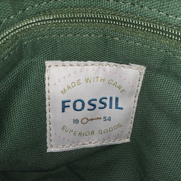 Fossil Coloful Floral Print Purse Handbag Shoulder Bag Key Charm Distressed Boho - Picture 10 of 11